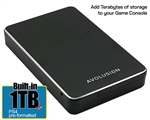 Avolusion M2 Series 1TB USB 3.0 Portable External PS4 Hard Drive (PS4 Pre-Formatted)  M2-BK-1TB-PS - 2 Year Warranty