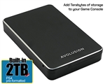 Avolusion M2 Series 2TB USB 3.0 Portable External PS4 Hard Drive (PS4 Pre-Formatted)  M2-BK-2TB-PS - 2 Year Warranty