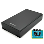 Avolusion PRO-G1 Series 16TB USB 3.2 Gen 2 USB-C External Hard Drive with USB Hub for Windows or MacOS Desktop PC / Laptop (Black) - 2 Year Warranty