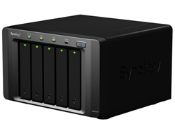 Synology DS1512+ 5-Bay High Performance Gigabit RAID 0/1/5/6/10 iSCSI NAS Server Scales Up to 15 Drives for SMB Users (Diskless) - Retail