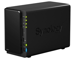 Synology DS212 2-Bay Feature-rich Gigabit iSCSI NAS Server for Workgroups and Offices (Diskless) - Retail