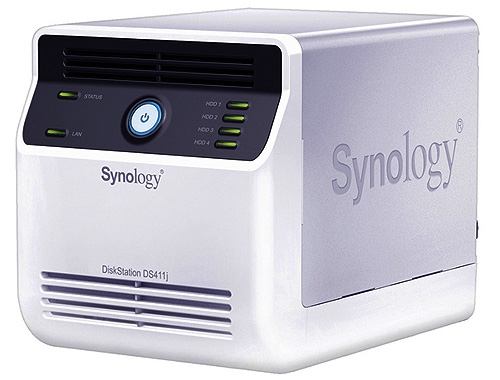 Synology DS411J 4-Bay Gigabit iSCSI All-in-one RAID 0/1/5/6/10 NAS