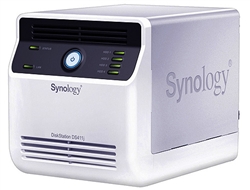 Synology DS411J 4-Bay Gigabit iSCSI All-in-one RAID 0/1/5/6/10 NAS Server for Home and Small Business (Diskless) - Retail