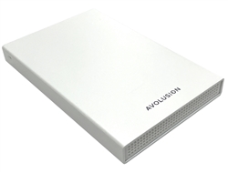 Avolusion HD250U3-WH Ultra Slim SuperSpeed USB 3.0 2.5" External Hard Drive Enclosure (White) (for 2.5" SSD & SATA Hard Drive) - 2 Year Warranty