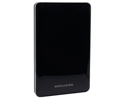 Avolusion HD250U3-T1-BK Ultra Slim SuperSpeed USB 3.0 2.5" External Hard Drive Enclosure (Black) (for 2.5" SSD & SATA Hard Drive) - 2 Year Warranty