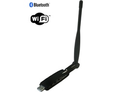 GoHardDrive 2-in-1 WLAN + Bluetooth USB Combo Adapter (w/ 5dBi Antenna) - Retail