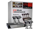 LTC LTD04HTDK 4-Channel Stand Alone DVR System with 2 Cameras, 320GB Build-in, Complete CCTV Kit - Retail