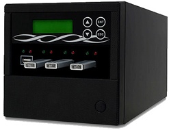 Spartan U03-ISP Stand-alone 1 to 3 Target USB Flash Drive / USB Hard Drive Duplicator - Black