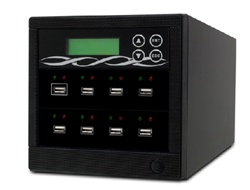 Spartan U07-ISP Stand-alone 1 to 7 Target USB Flash Drive / USB Hard Drive Duplicator - Black