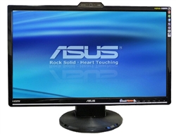 ASUS VK246H  Black 24" 2ms HDMI Widescreen LCD Monitor 300 cd/m2 1000:1 (ASCR 20000:1 ) Built-in Speakers & 1.3m Pixel Webcam - Factory Recertified w/90-Days warranty