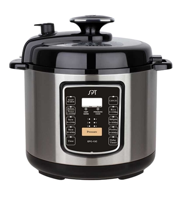 Sunpentown 6.5-Quart Stainless Steel Electric Pressure Cooker