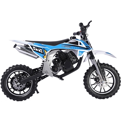 MotoTec Warrior 52cc 2-Stroke Kids Gas Dirt Bike