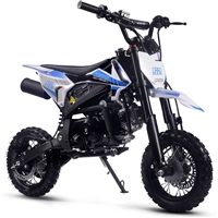 MotoTec Hooligan 72cc 4 Stroke Gas Dirt Bike - Blue