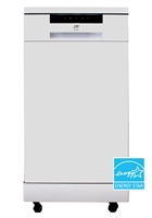 Sunpentown 18" Portable Dishwasher - Energy Star - White -SD-9263W