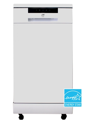 Sunpentown 18" Portable Dishwasher - Energy Star - White -SD-9263W