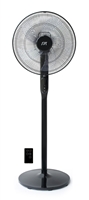 Sunpentown 16" DC-Motor Energy Saving Stand Fan with Remote and Timer