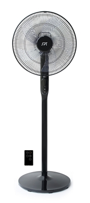 Sunpentown 16" DC-Motor Energy Saving Stand Fan with Remote and Timer