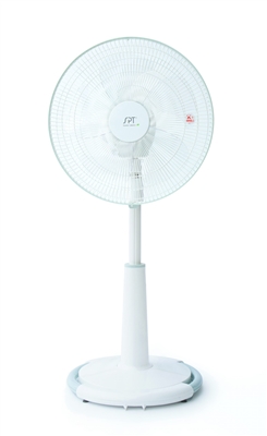 Sunpentown 16â€³ O-shaped Oscillating Standing Fan - White