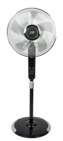 Sunpentown 16â€³ Stand Fan with Touch-Stop Sensor