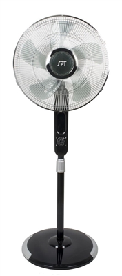 Sunpentown 16â€³ Stand Fan with Touch-Stop Sensor