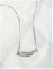 Angel Wing Necklace on white background