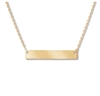 One Mirajo Jewelry minimalist bar necklace on white background