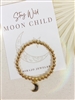 Moon Child bracelet on white background