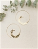 Mirajo Jewelry sienna leaf earring on light cloth