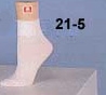 (21-5) Ladies Anklet Sock - White