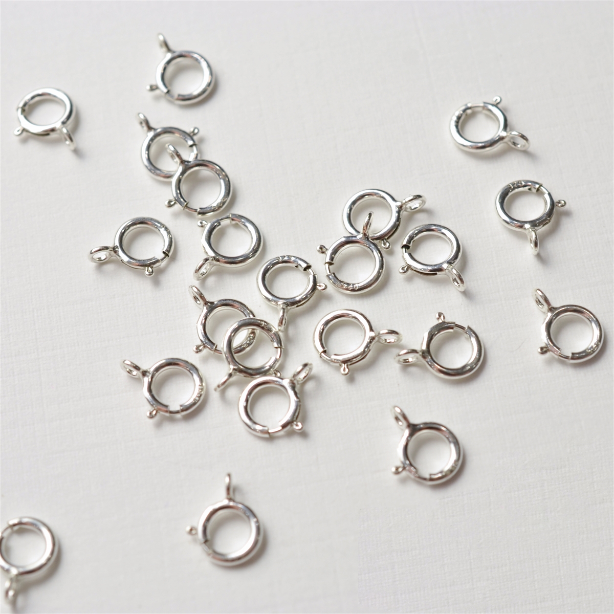 5.5mm Spring Ring Sterling Silver Clasp