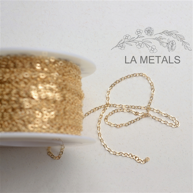 1.5mm 14/20 GF Chain - By the Foot