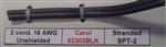 GENERAL CABLE 16/2 STRANDED UNSHIELDED BLACK PVC FT2 300V   60C 02303 CAROL BRAND SPT-2 LAMP CORD (76M = FULL ROLL)