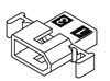 MOLEX .062" 3 PIN PANEL MOUNT PLUG CONNECTOR HOUSING        03-06-2033P