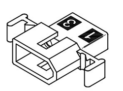 MOLEX .062" 3 PIN PANEL MOUNT PLUG CONNECTOR HOUSING        03-06-2033P