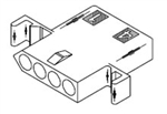 MOLEX .093" 4 PIN PANEL MOUNT CONNECTOR HOUSING RECEPTACLE  03-09-1041P