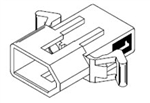 MOLEX 03-09-2022P .093" 2 PIN INLINE PLUG CONNECTOR HOUSING