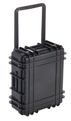 UK 03641 822 TRANSIT CASE BLACK NO WHEELS WITH FOAM         (ID: 21.8" X 17.8" X 8.2")