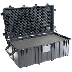 PELICAN CASE WITH FOAM BLACK (MFR# 0550-000-110) 0550BLK    (ID 47.57"L X 24.07"W X 17.68"D)