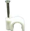 PICO 7608-C WHITE CABLE CLAMP CLIP (10MM) WITH NAIL,        100/PACK