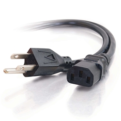 C2G 18AWG NEMA 5-15P->IEC320C13 POWER CORD (15FT) 09482