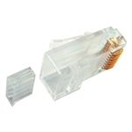 CIRCUIT TEST 100-208C6 RJ45 8 CONDUCTOR CAT6 CRIMP PLUGS,   50U, CSA-RU ** FOR SOLID WIRE **