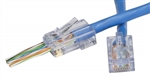 PLATINUM 100010C EZ-RJ45 CAT6 CONNECTORS 50/PACK, SOLID OR  STRANDED WIRE, EZ CRIMP TOOLS: 100062, 100054 OR 100004