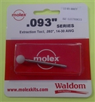 MOLEX W-HT-2054-P EXTRACTION TOOL FOR .093" TERMINALS