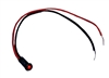 PHILMORE 11-2450 SNAP-IN 125V RED LED INDICATOR LAMP FOR    .250" HOLE, WITH 6" STRIPPED LEADS