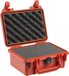 PELICAN CASE WITH FOAM ORANGE (MFR# 1120-000-150) 1120ORG   (ID 7.46"L X 4.96"W X 3.33"D)