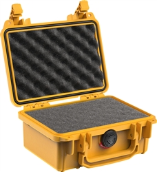 PELICAN CASE WITH FOAM YELLOW (MFR# 1120-000-240) 1120YEL   (ID 7.46"L X 4.96"W X 3.33"D) *SPECIAL ORDER*