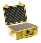 PELICAN CASE WITH FOAM YELLOW (MFR# 1150-000-240) 1150YEL   (ID 8.18"L X 5.68"W X 3.62"D)