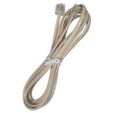 MODE 12-185-1 RJ11 MODULAR PLUG TO MODULAR PLUG CABLE,      15' LENGTH