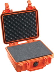 PELICAN CASE WITH FOAM ORANGE (MFR# 1200-000-150) 1200ORG   (ID 9.25"L X 7.12"W X 4.12"D) *SPECIAL ORDER*