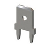 KEYSTONE 1287 PC MOUNT .250" QUICK CONNECT MALE TAB,        SOLDER CONNECTOR, NON-INSULATED